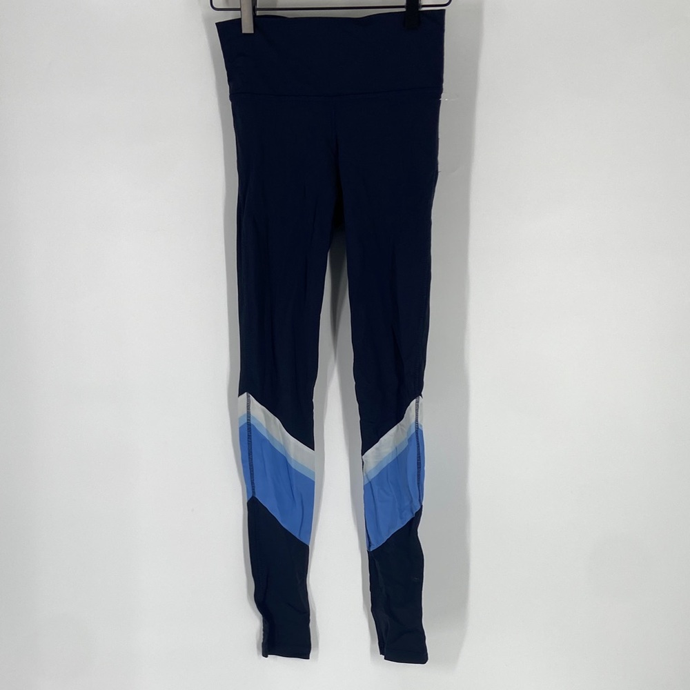 Adidas Black, Blue, and White Wanderlust Leggings Size S Gently Used